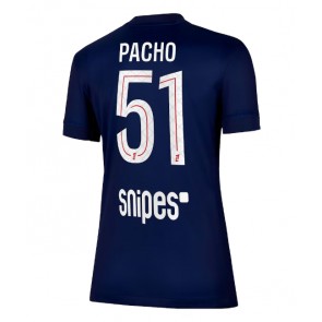 Paris Saint-Germain Willian Pacho #51 Hjemmebanetrøje Dame 2025-26 Kortærmet